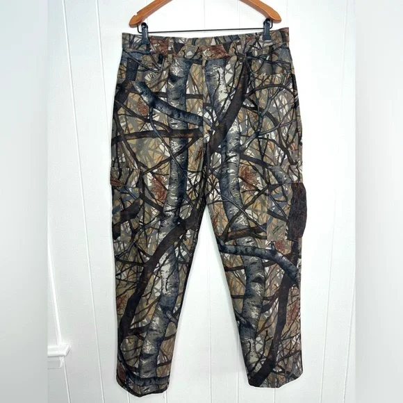 Vintage Cabelas Skyline Camo 2 piece Set - Insulated Hunting Jacket & Pants - Picture 12 of 15